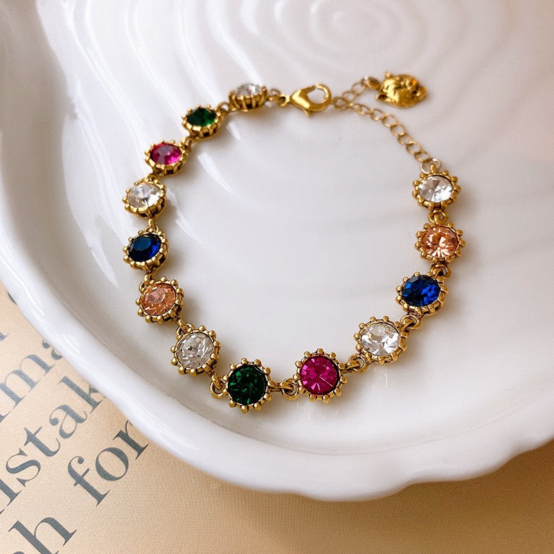Rainbow Crystal Jewelry Set
