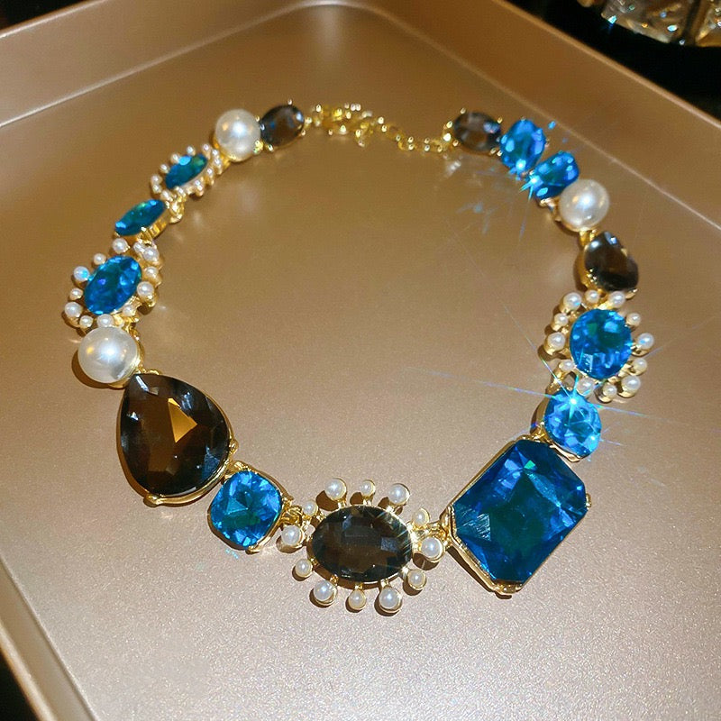 Blue Pearl Crystal Set