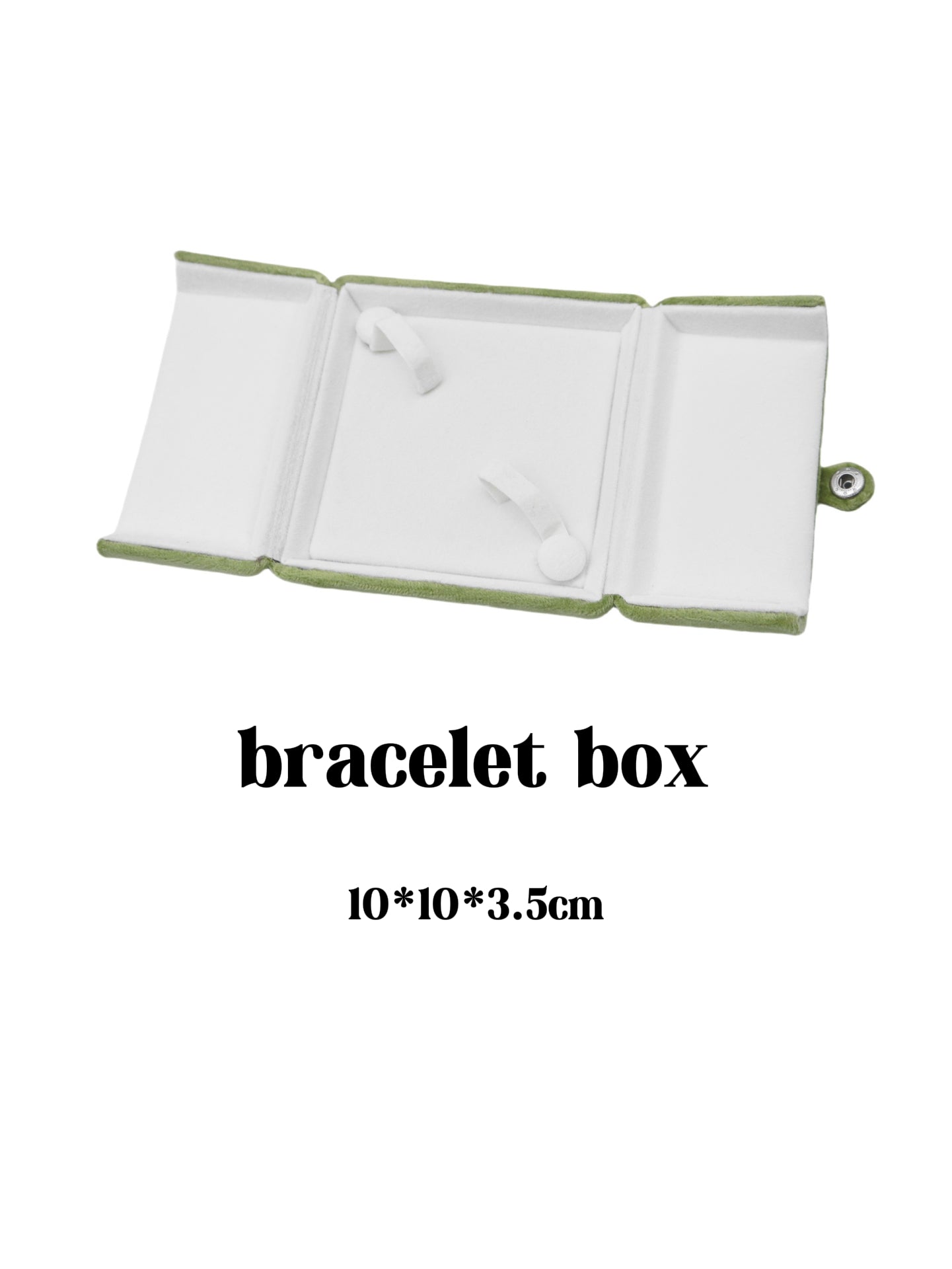Sage Green Velvet Jewelry Box