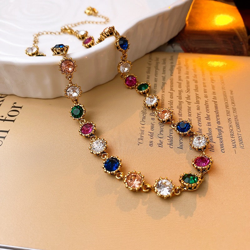 Rainbow Crystal Jewelry Set