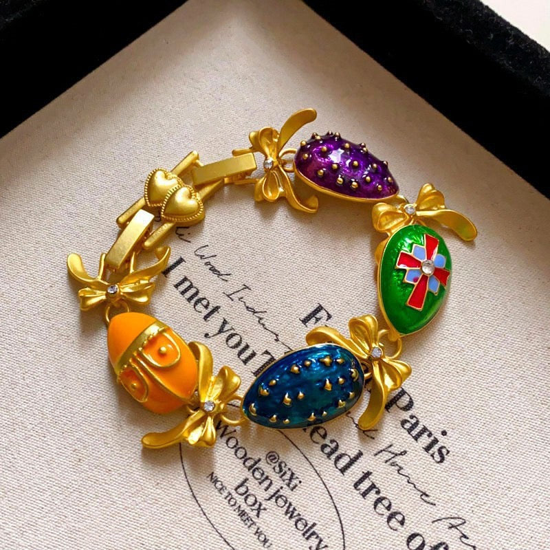 Enamel Egg Bow Set