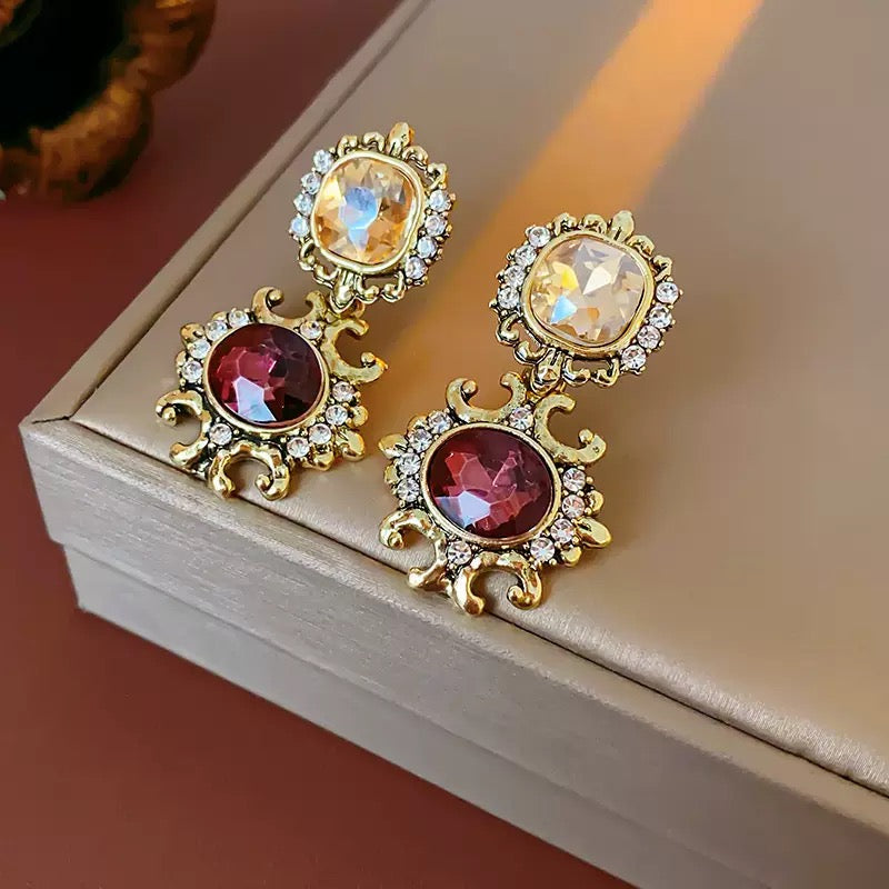 Garnet Topaz Jewelry Set
