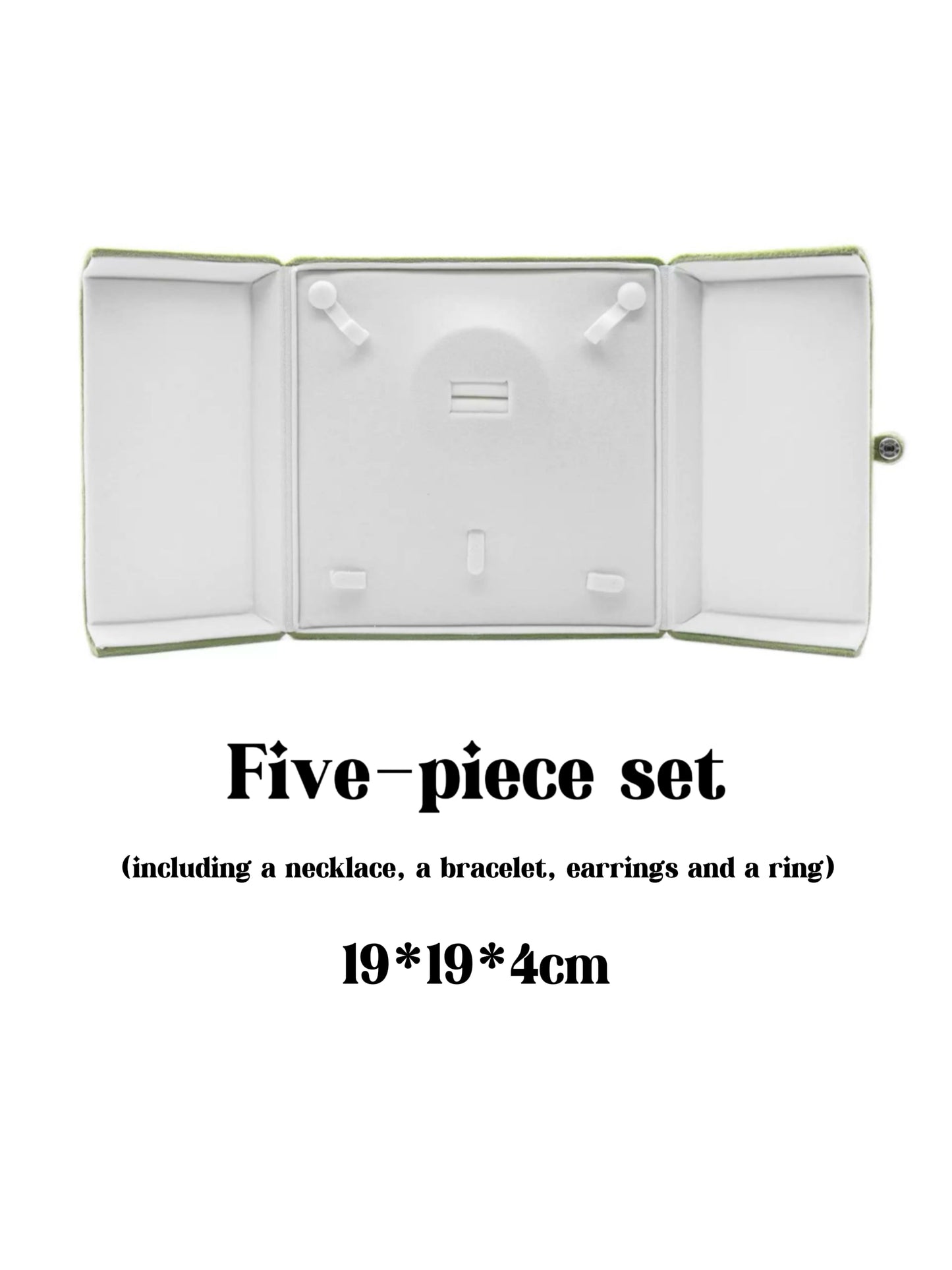 Sage Green Velvet Jewelry Box