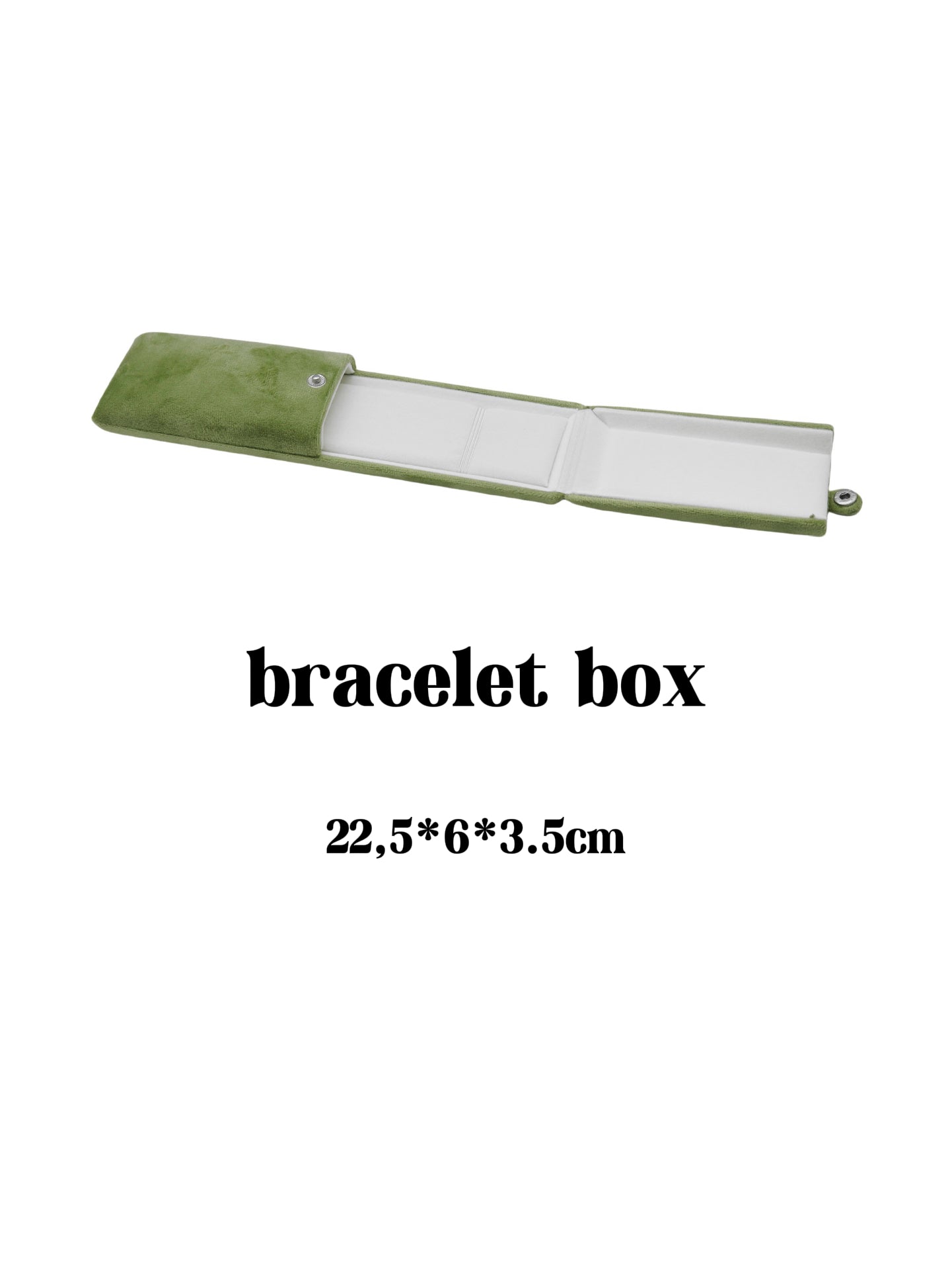 Sage Green Velvet Jewelry Box