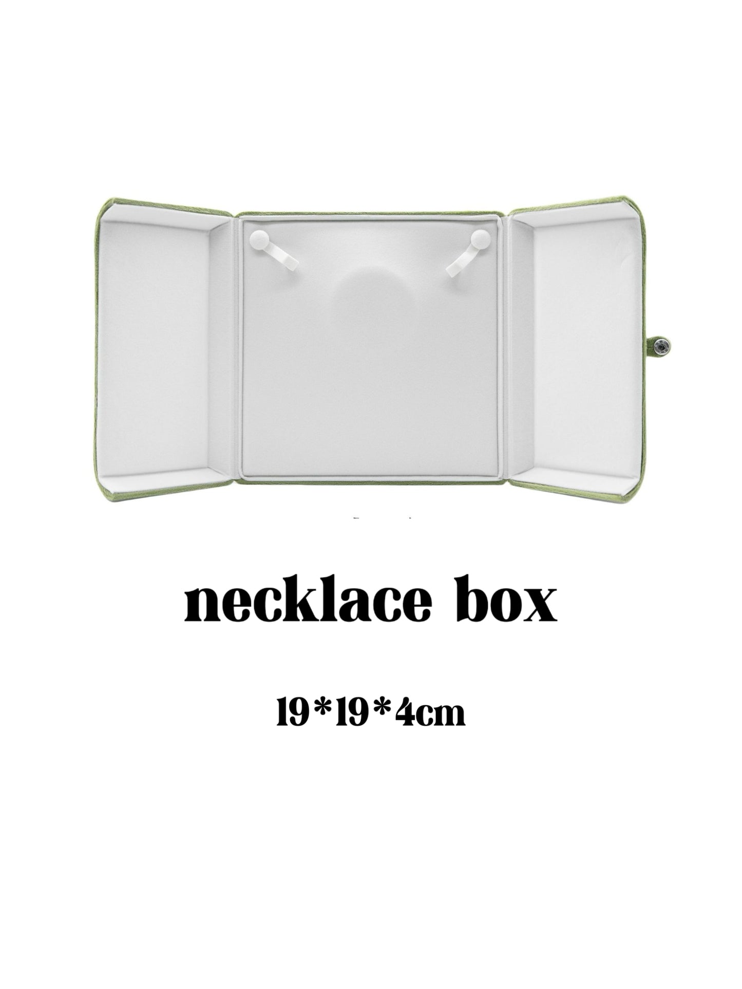 Sage Green Velvet Jewelry Box