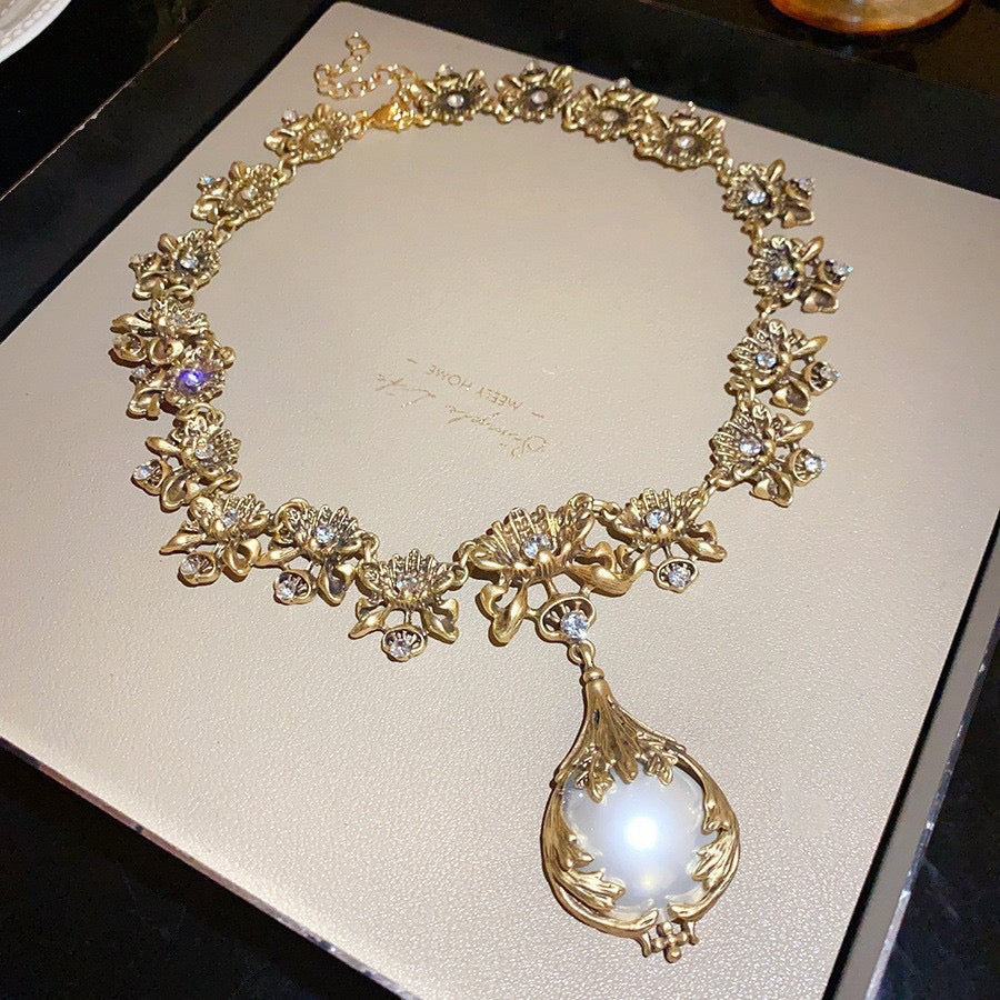 Opalite Floral Jewelry Set
