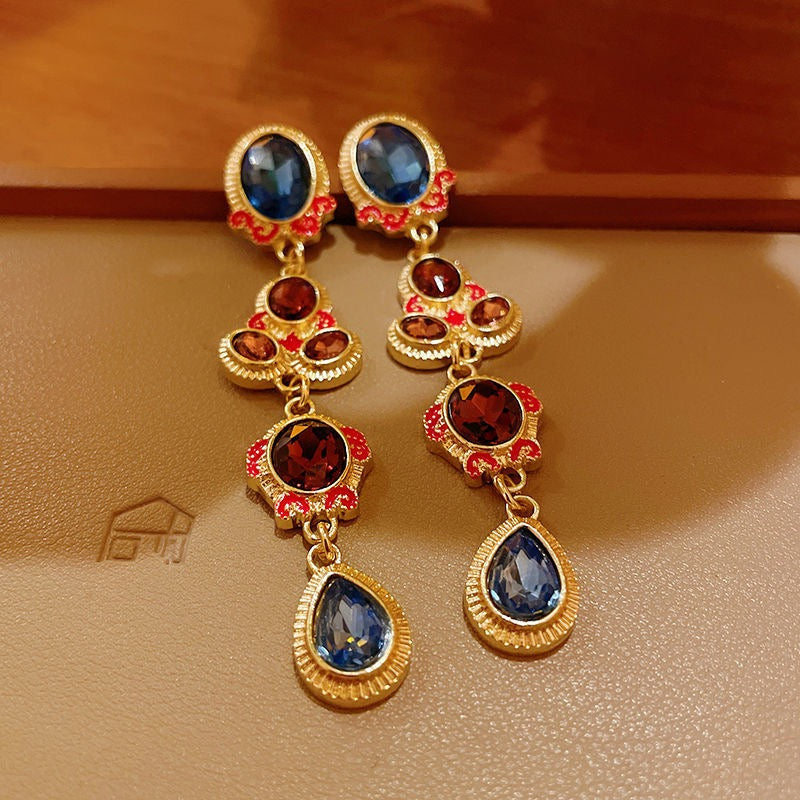 Multi-Gem Enamel Jewelry Set