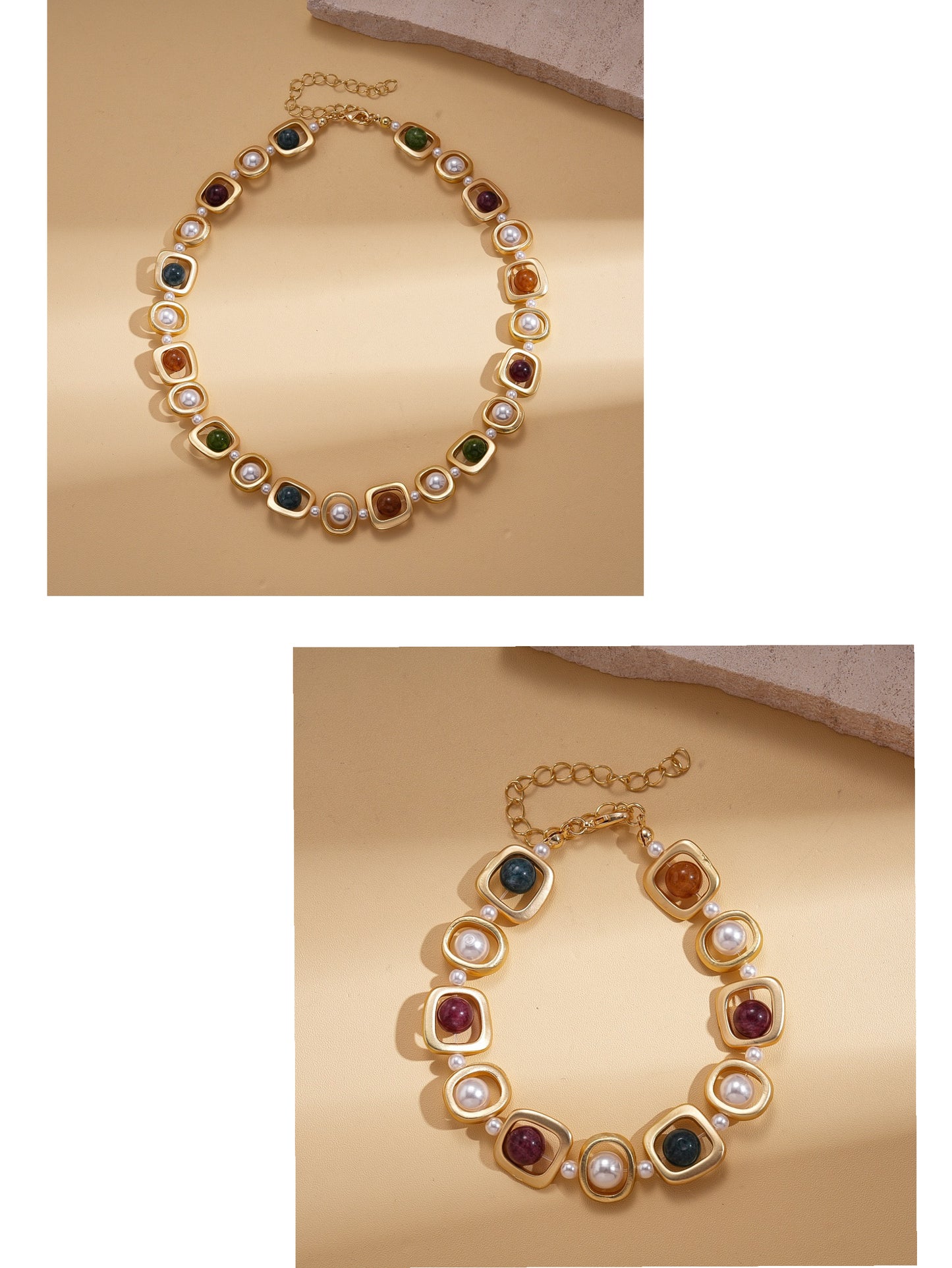 Multicolor Pearl Jewelry Set