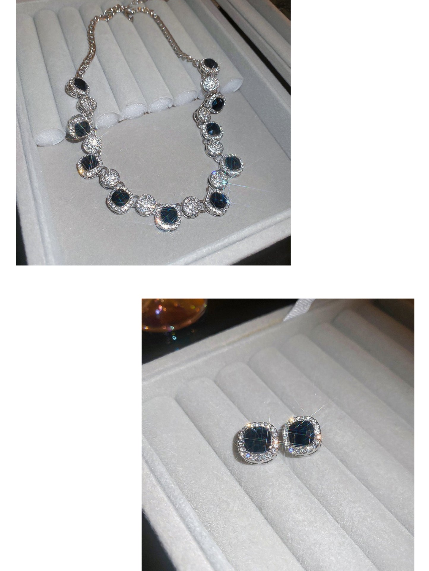 Black Crystal Halo Set