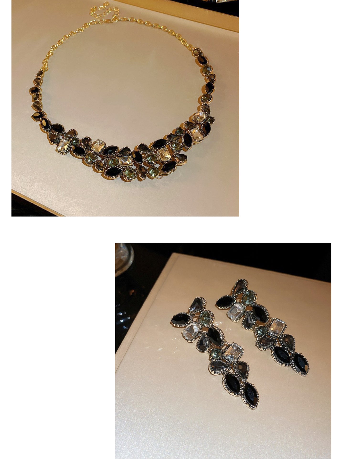 Gothic Crystal Cluster Set