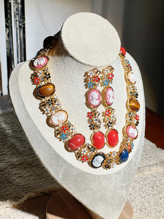 Cameo Gem Jewelry Set