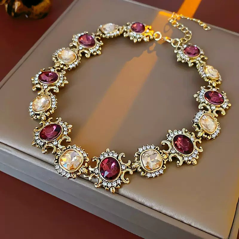 Garnet Topaz Jewelry Set