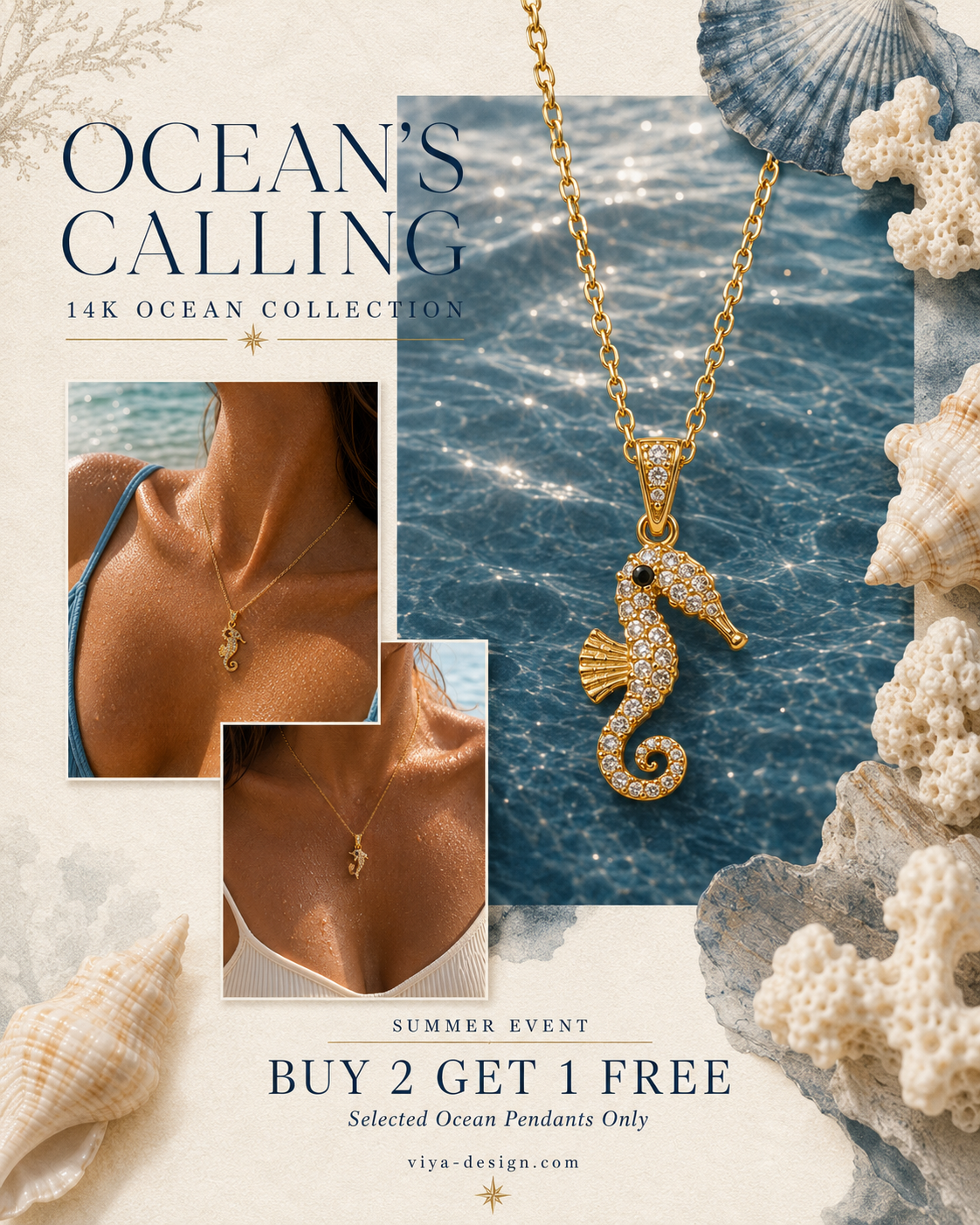 Ocean's Calling 14K Ocean Collection editorial
