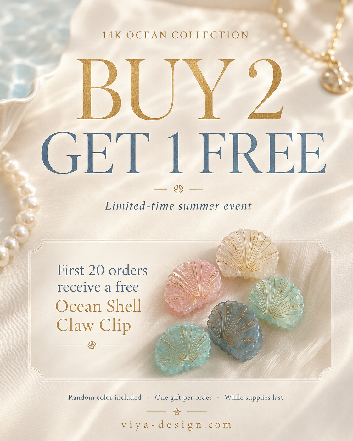 14K Ocean buy 2 get 1 free campaign